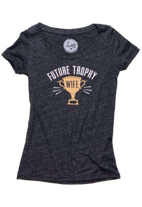 Future Trophy Wife Scoop Tee Shirt in Black by Rowdy Gentleman - Country Club Prep
