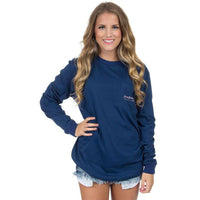 Georgia Love Long Sleeve Tee in Navy by Lauren James - Country Club Prep