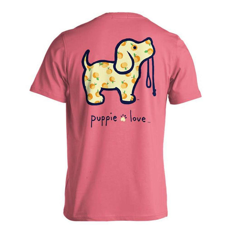 Georgia Peach Pup Tee in Azalea by Puppie Love - Country Club Prep