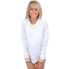 Georgia Sweet Tea Long Sleeve Tee in White by Lauren James - Country Club Prep