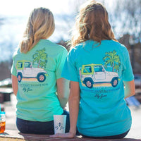 Girls Just Want to Have Sun Tee in Island Reef by Lily Grace - Country Club Prep