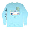 Girls Want to Have Sun Long Sleeve Tee in Chalky Mint by Lily Grace - Country Club Prep