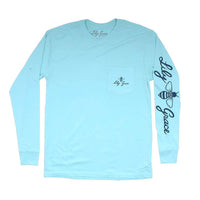 Girls Want to Have Sun Long Sleeve Tee in Chalky Mint by Lily Grace - Country Club Prep