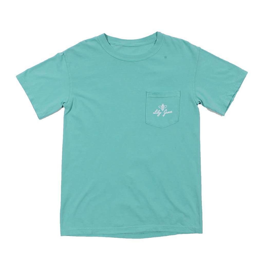 Good Times Elephant Tee in Chalky Mint by Lily Grace - Country Club Prep