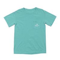 Good Times Elephant Tee in Chalky Mint by Lily Grace - Country Club Prep