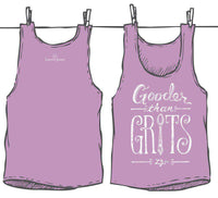 Gooder Than Grits Tank Top in Lavender by Lauren James - Country Club Prep