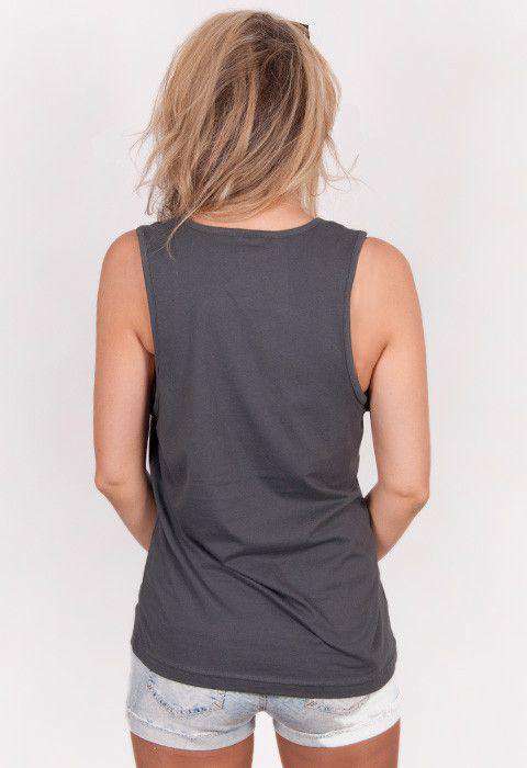 Hot Mess Express Tank Top in Metal Gray by Rowdy Gentleman - Country Club Prep