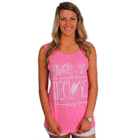 I Do Declare Tank Top in Pink by Lauren James - Country Club Prep