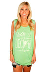 I Do Declare Tank Top in Strem Green by Lauren James - Country Club Prep