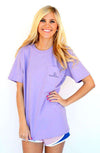 I'm a Seersucker for a Boy in a Bow Tie Tee in Lavender by Lauren James - Country Club Prep