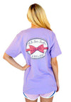 I'm a Seersucker for a Boy in a Bow Tie Tee in Lavender by Lauren James - Country Club Prep