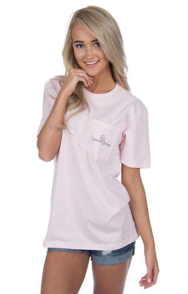 I'm a Seersucker for a Boy in a Bow Tie Tee in Pink by Lauren James - Country Club Prep