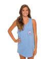 Jenny Tank in Maui Blue by The Southern Shirt Co. - Country Club Prep