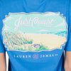 Just Coast Short Sleeve Tee in Delta Blue by Lauren James - Country Club Prep
