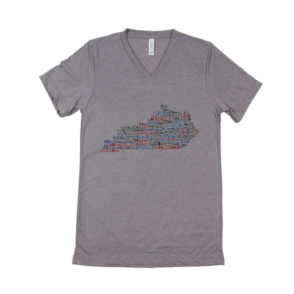Kentucky Cities and Towns V-Neck by Southern Roots - Country Club Prep