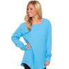 Kimmy Boatneck Long Sleeve Tee in Riviera Blue by The Southern Shirt Co. - Country Club Prep