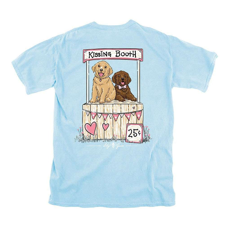 Kissing Booth Tee in Chambray by Lily Grace - Country Club Prep