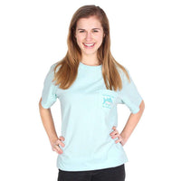 Ladies Original Skipjack Tee Shirt in Pool by Southern Tide - Country Club Prep