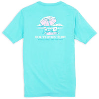 Ladies The Sea Will Set You Free Tee in Crystal Blue by Southern Tide - Country Club Prep