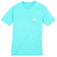 Ladies The Sea Will Set You Free Tee in Crystal Blue by Southern Tide - Country Club Prep