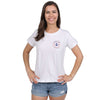 Ladies Wicked Landcruiser Tee in White by Chatham Ivy - Country Club Prep