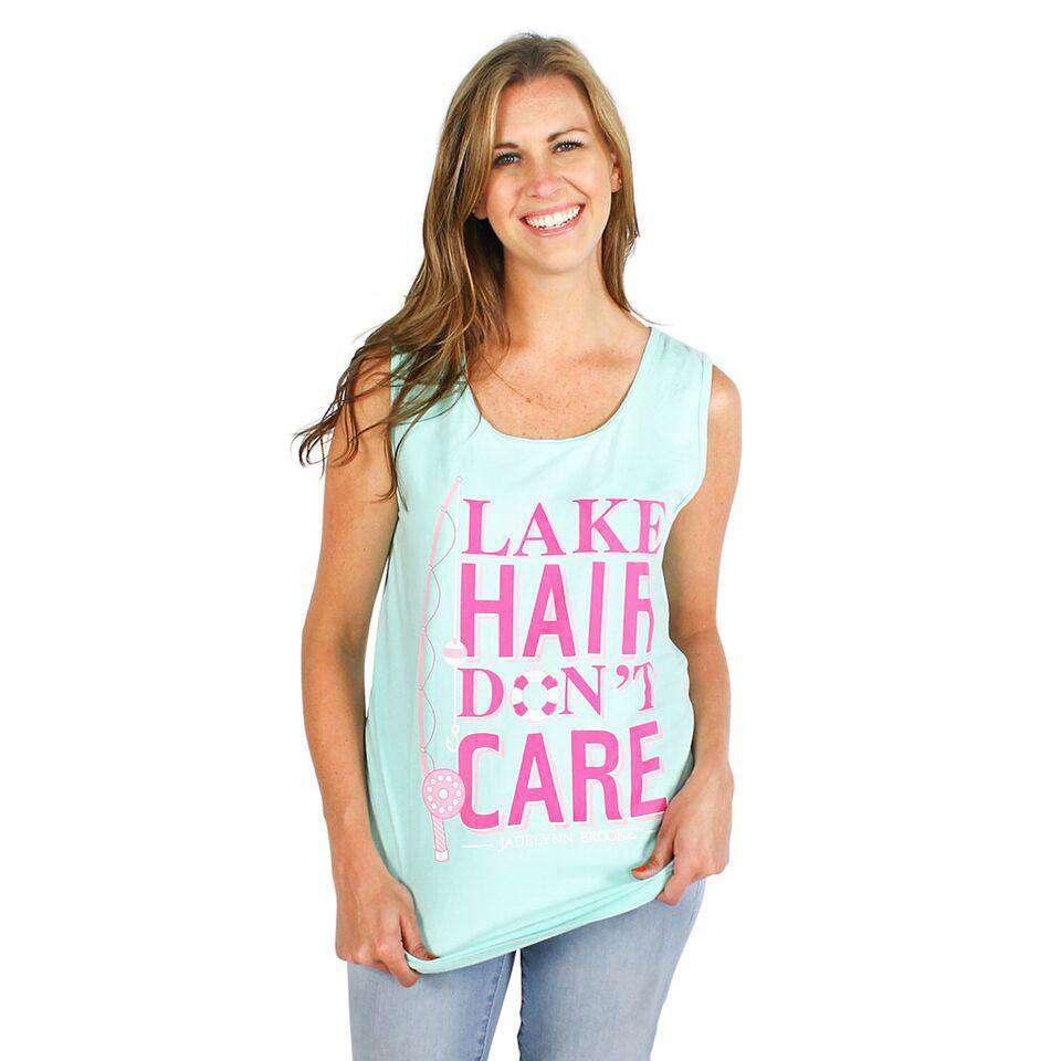 Lake Hair Don't Care Tank in Island Reef by Jadelynn Brooke - Country Club Prep