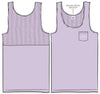 Lavender Seersucker Tank in Lavender by Lauren James - Country Club Prep