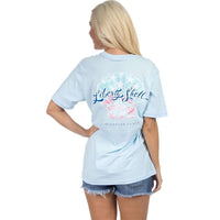 Liberty Shell Tee in Light Blue by Lauren James - Country Club Prep