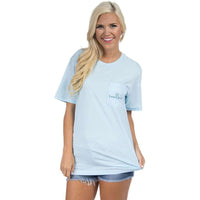 Liberty Shell Tee in Light Blue by Lauren James - Country Club Prep