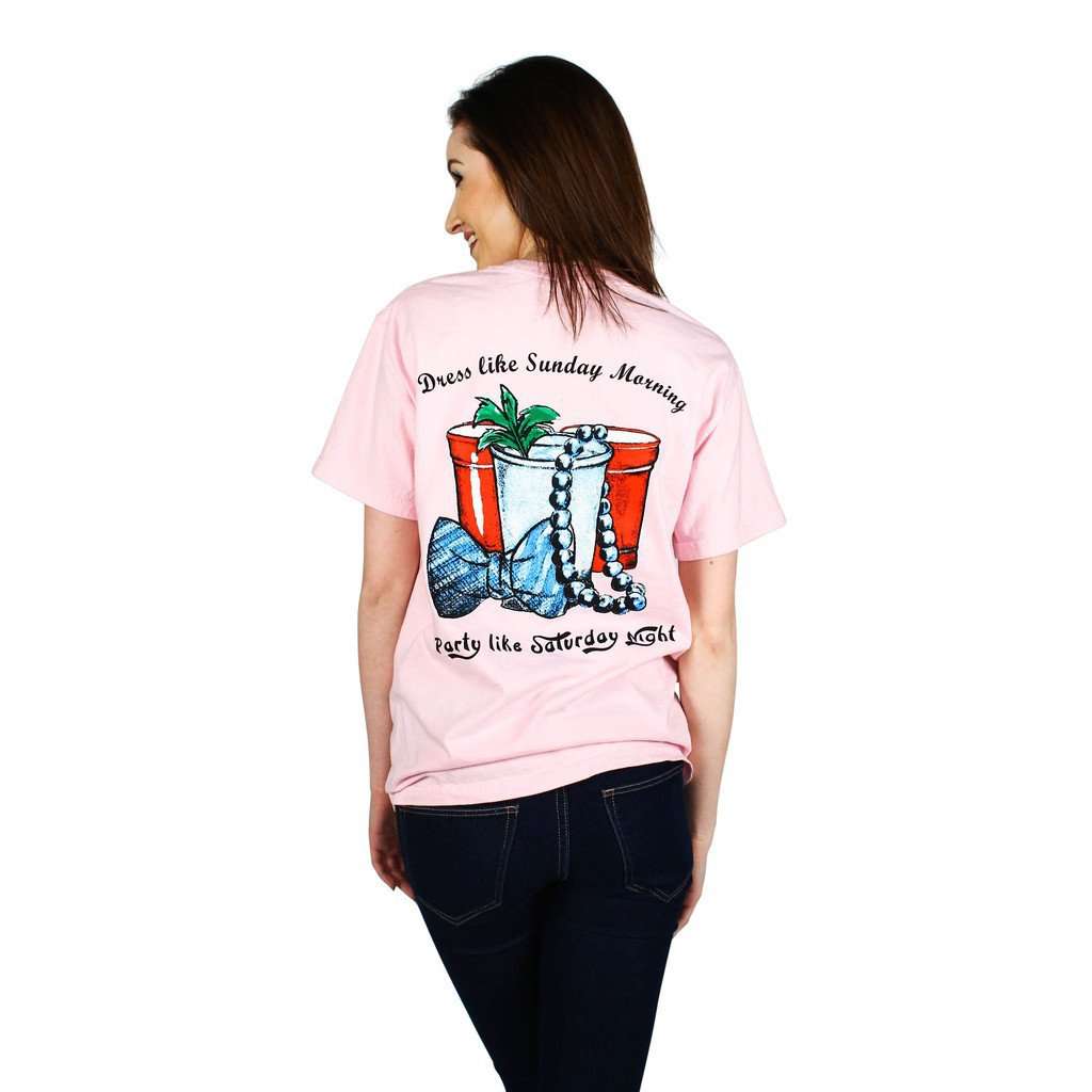 Life Advice Tee in Blossom Pink by Country Club Prep - Country Club Prep