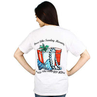 Life Advice Tee in White by Country Club Prep - Country Club Prep