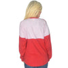 Long Sleeve Beachcomber in Lighthouse Red with Crimson Seersucker by Lauren James - Country Club Prep