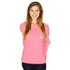 Long Sleeve Classic Crest Pocket Tee Shirt in Pretty Pink by Krass & Co. - Country Club Prep