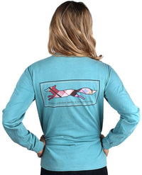 Longshanks Long Sleeve Tee Shirt in Seafoam Green by Country Club Prep - Country Club Prep