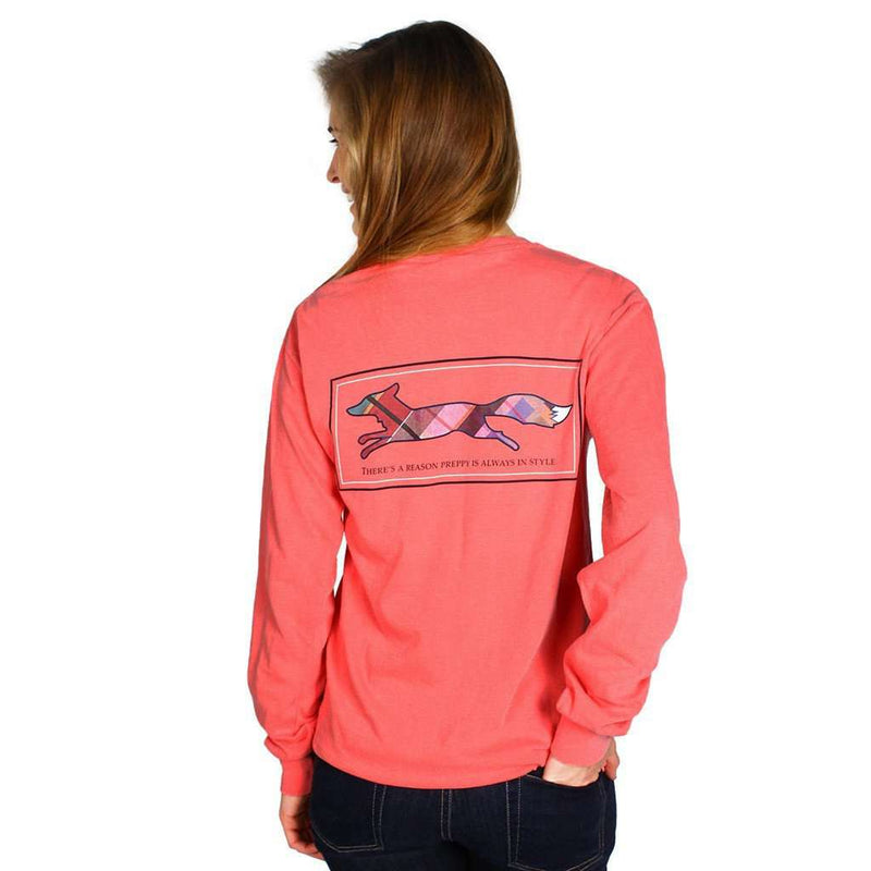 Longshanks Long Sleeve Tee Shirt in Watermelon by Country Club Prep - Country Club Prep