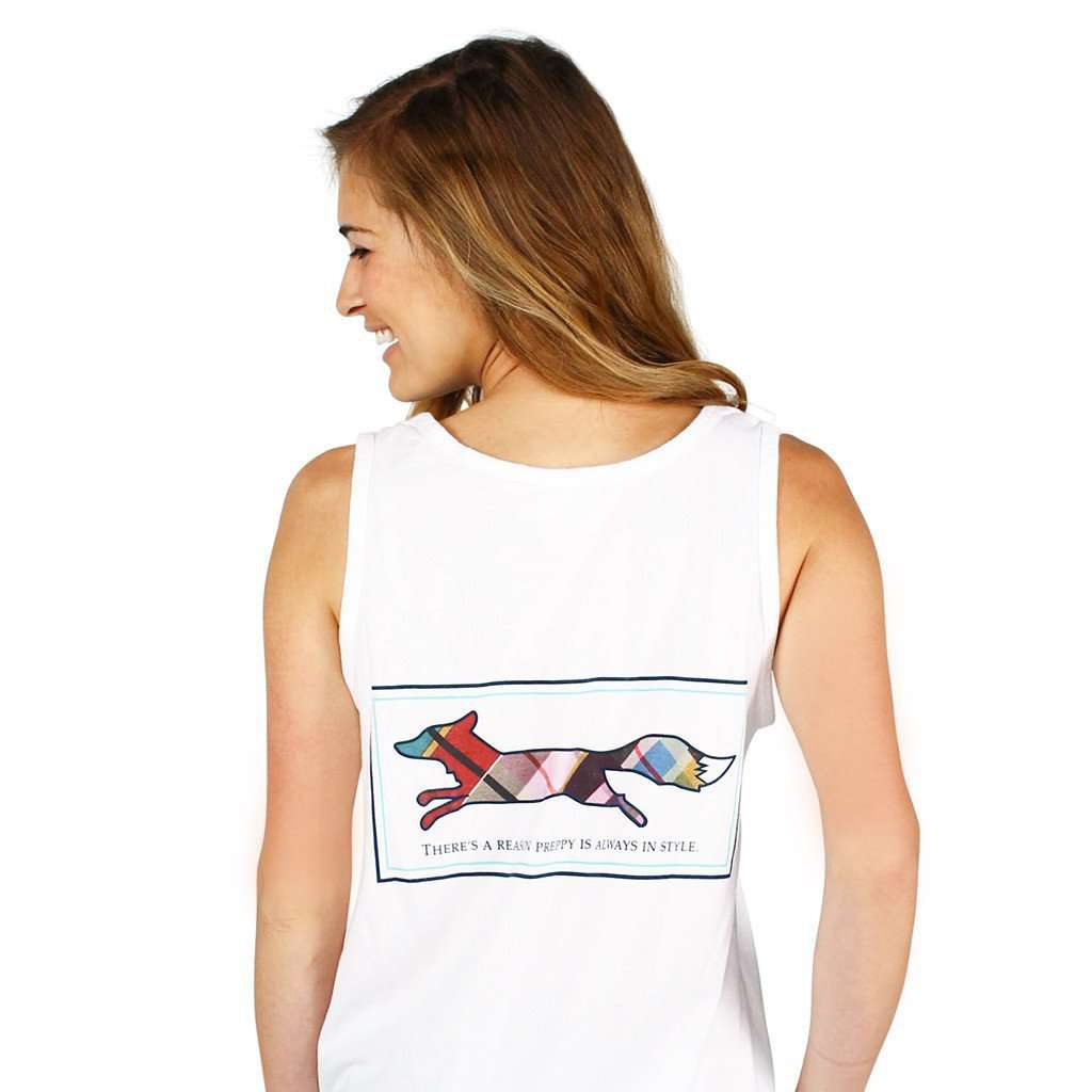 Longshanks Tank Top in White by Country Club Prep - Country Club Prep