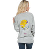 Louisiana State University Helmet Long Sleeve Tee in Heather Grey by Lauren James - Country Club Prep