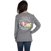 Love and Football Long Sleeve Tee in Dark Heather Grey by Lauren James - Country Club Prep