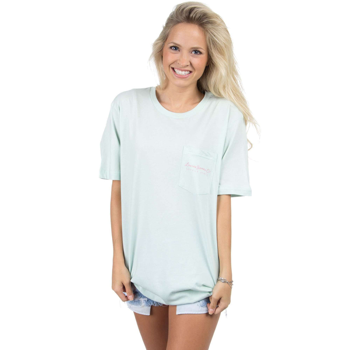 Love Me Some Alabama Tee in Mint by Lauren James - Country Club Prep