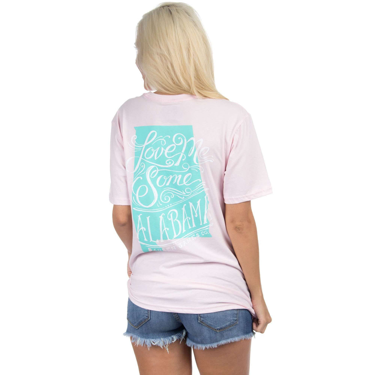 Love Me Some Alabama Tee in Pink by Lauren James - Country Club Prep