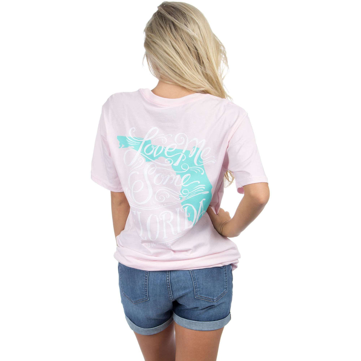 Love Me Some Florida Tee in Pink by Lauren James - Country Club Prep