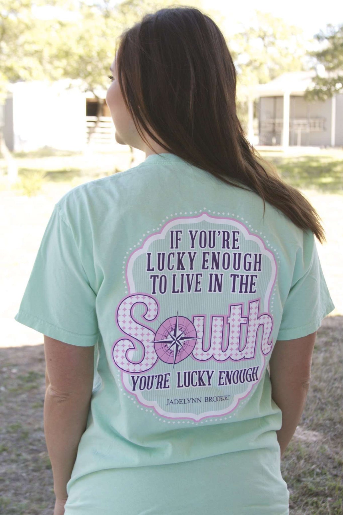 Lucky Enough Tee in Island Reef by Jadelynn Brooke - Country Club Prep