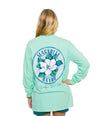 Magnolia Bayou Long Sleeve Tee in New Mint by The Southern Shirt Co. - Country Club Prep