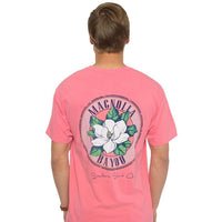 Magnolia Bayou Tee in Watermelon by The Southern Shirt Co. - Country Club Prep