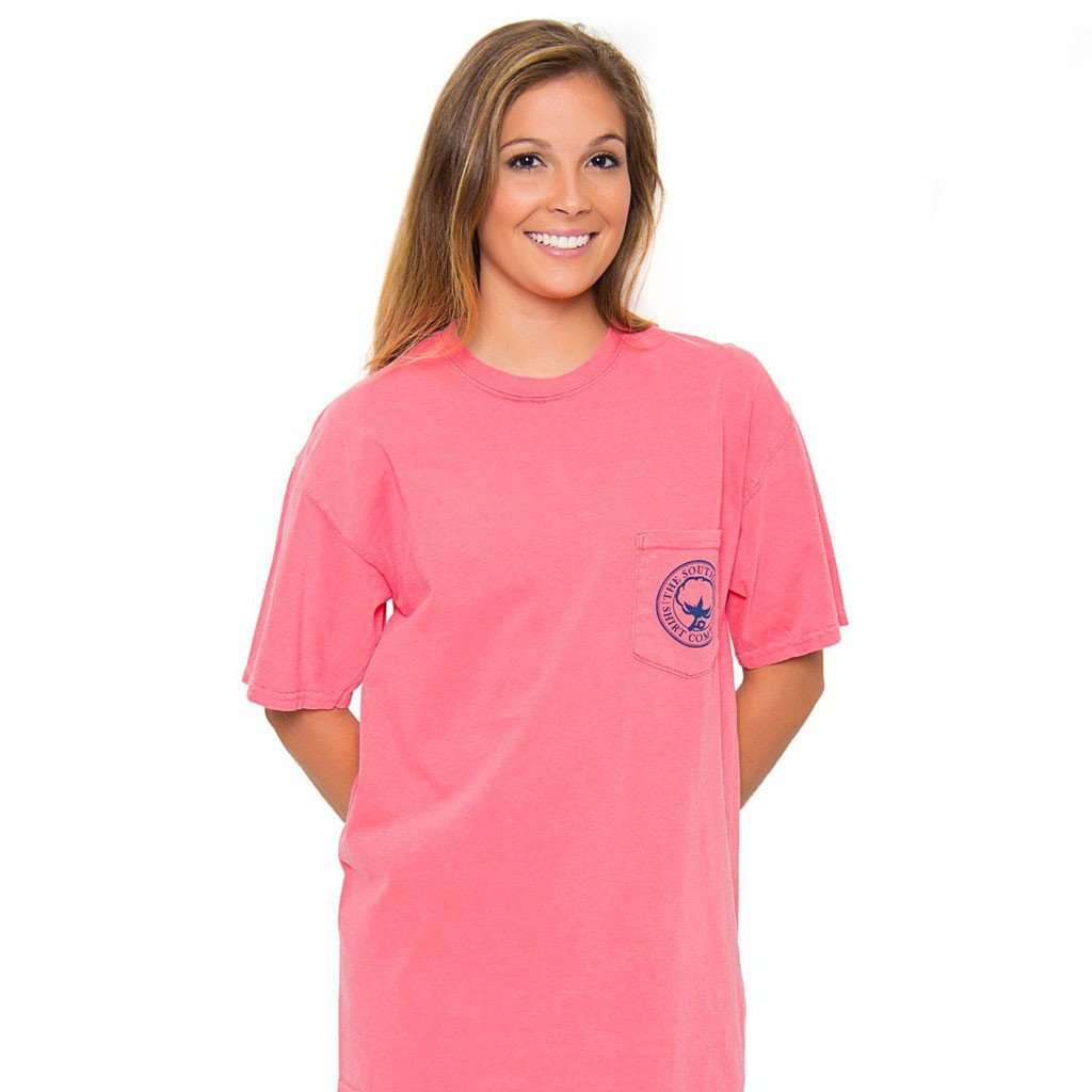 Magnolia Bayou Tee in Watermelon by The Southern Shirt Co. - Country Club Prep