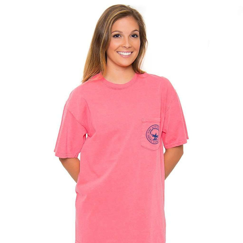 Magnolia Bayou Tee in Watermelon by The Southern Shirt Co. - Country Club Prep