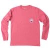 Mandala Logo Long Sleeve Tee Shirt in Rapture Rose by The Southern Shirt Co. - Country Club Prep