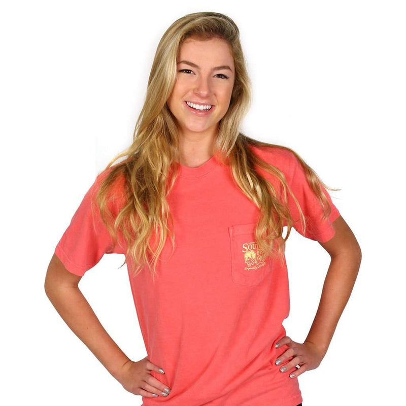 Mary Hellen Short Sleeve Tee Shirt in Watermelon by Southern Fried Cotton - Country Club Prep