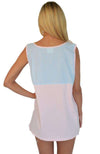 Mint Seersucker Tank in Pink by Lauren James - Country Club Prep