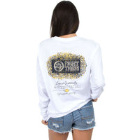 Mizzou Perfect Pairing Long Sleeve Tee in White by Lauren James - Country Club Prep